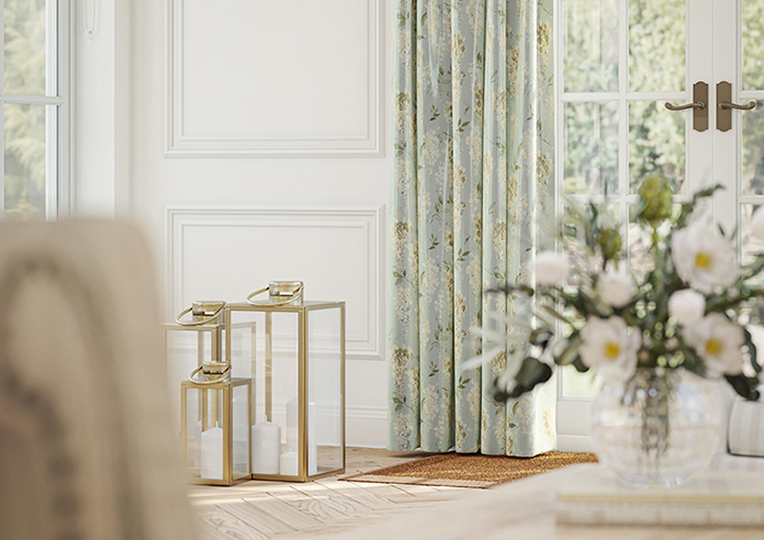 Wisteria Silk, Subtle Blue - Made to Measure Curtains - Image 5